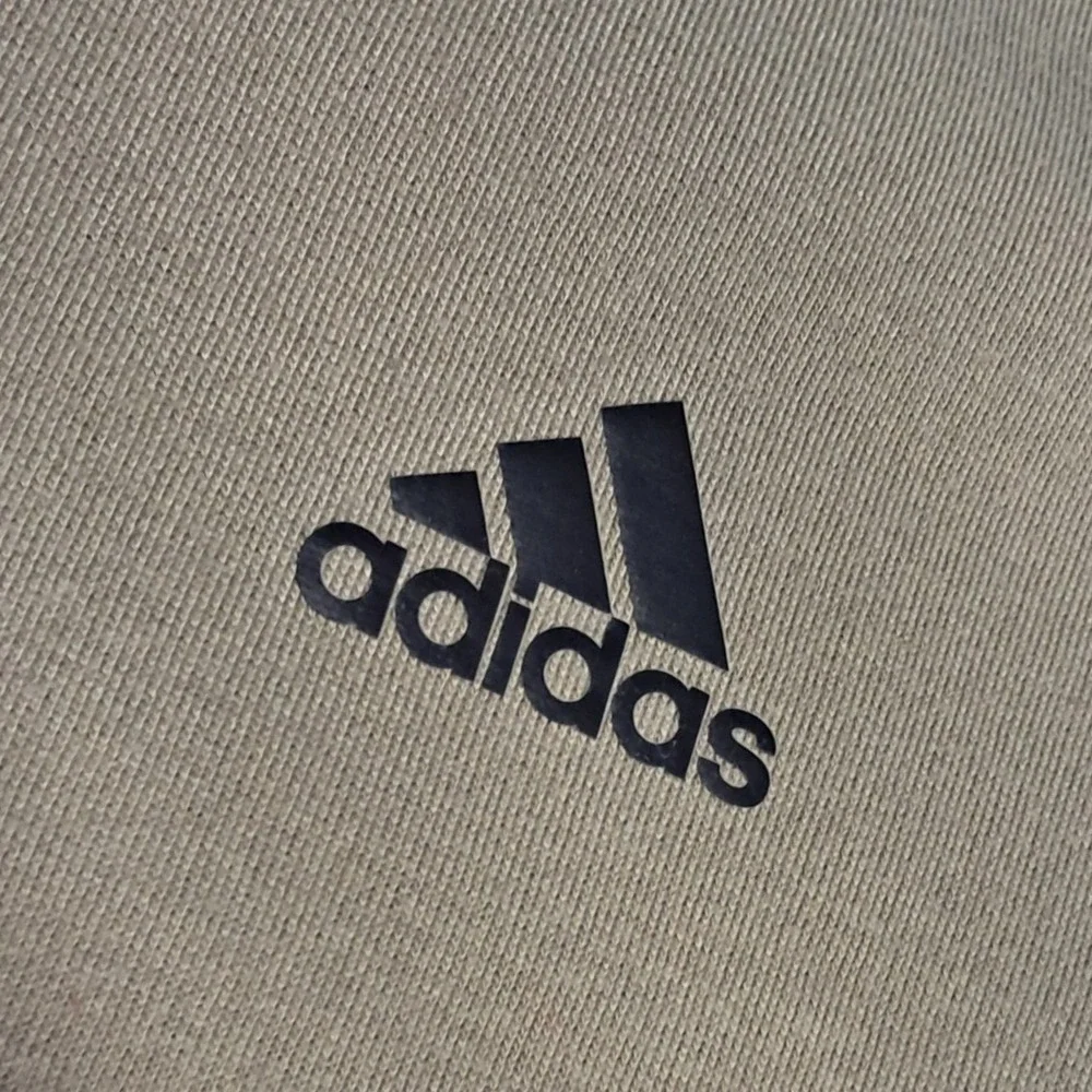 Adidas Primegreen Mens Large Olive‎ Green 3-Stripe Crewneck Sweatshirt Pullover